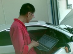 Electronic car diagnosing